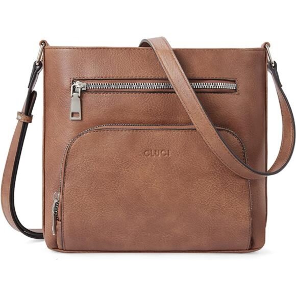 Crossbody Purse for Women Multi Pockets Bag Vegan Leather Small Shoulder Purse - Picture 1 of 7